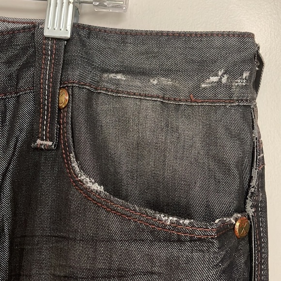 Vintage   Men’s 1990s Luxe metallic men’s jeans by X-ray 34/30 relaxed fit - Picture 7 of 9